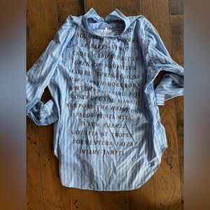 Sundry destinations cotton button down size 2